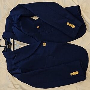 Smythe Duchess Blazer Blue with Gold Buttons